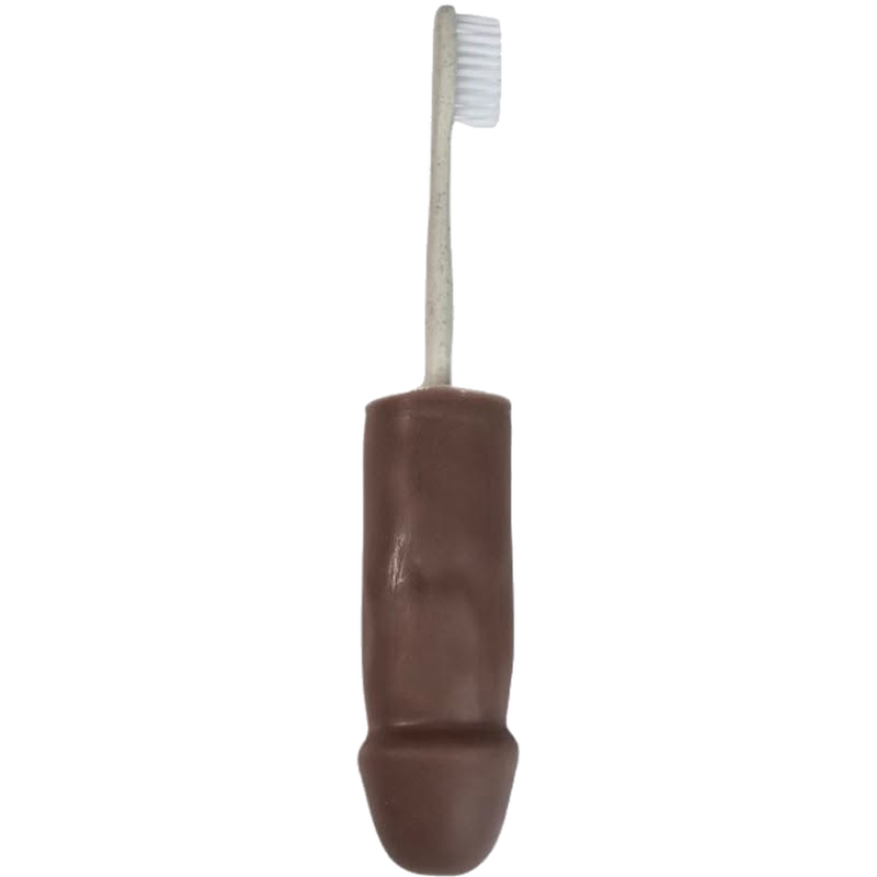 DIABLO PICANTE - BROSSE À DENTS PÉNIS MARRON