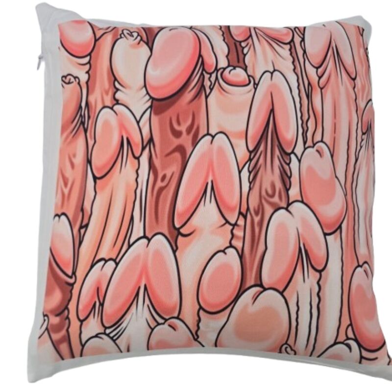 Coussin Décoratif Humour 30x30 Motif Pénis - Diablo Picante