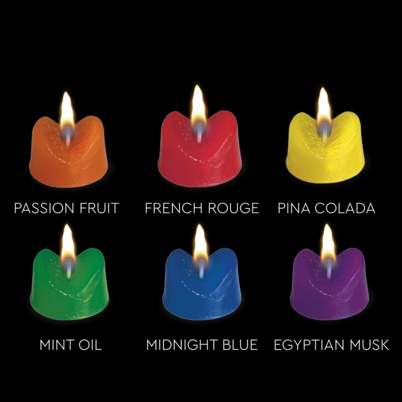 SPENCER &amp; FLEETWOOD - BLAZING BOOTY ANUS CANDLES BOUGIES DE FÊTE FANTAISIE EN FORME D'ANUS