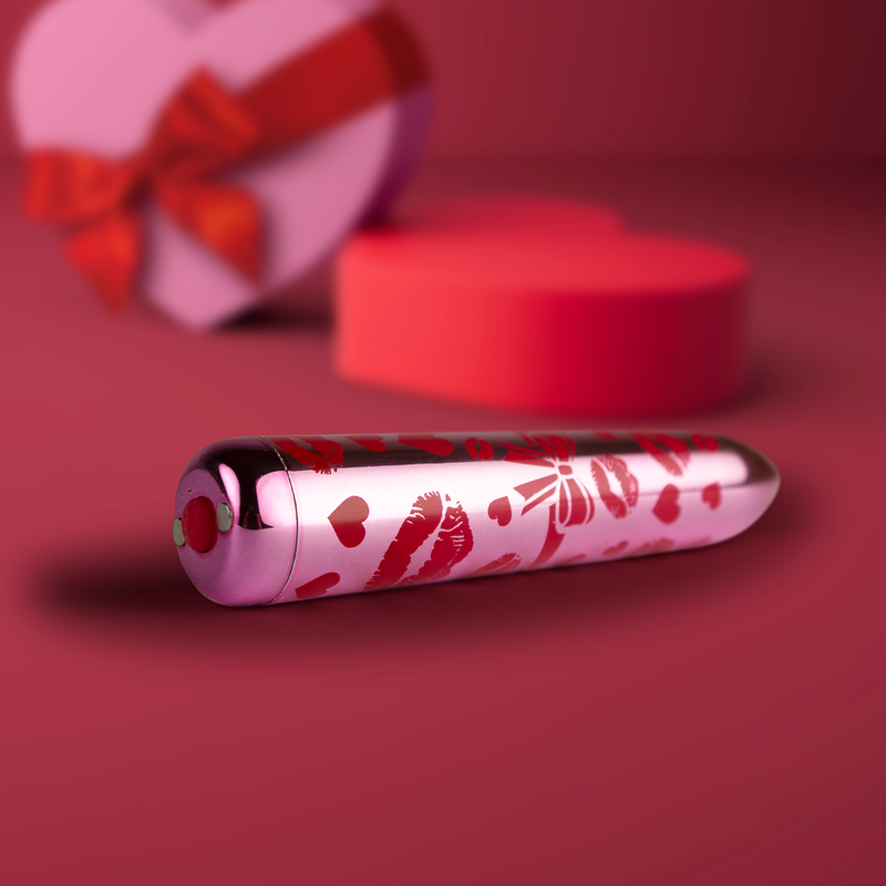 ROCKS-OFF - GIFTING LOVE MINI VIBRATEUR BULLET RECHARGEABLE AVEC 16 FONCTIONS ROSE