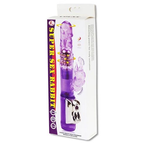 Baile - Vibro rabbit avec billes rotatives Super Sex Rabbi - Violet