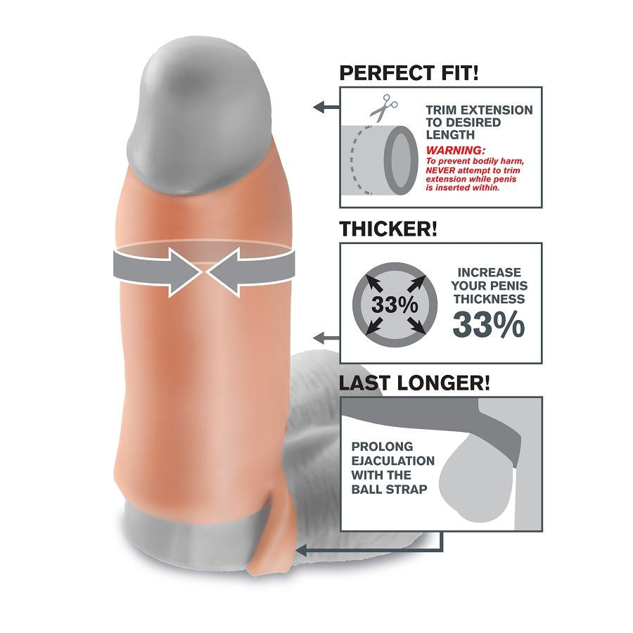 Gaine Pénis Fantasy X-Tensions Real Feel Enhancer XL - Pipedream