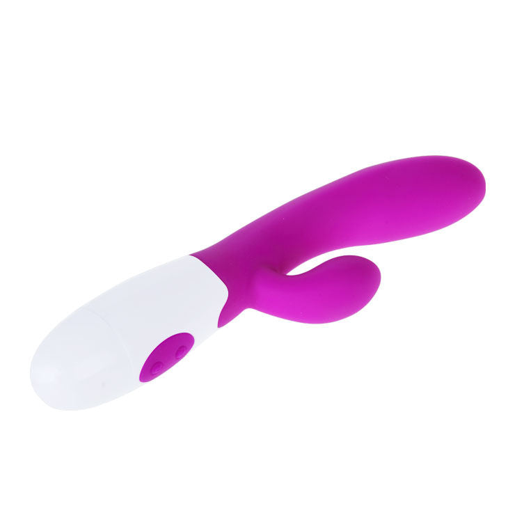 Vibromasseur Rabbit Alvis Lilas et Blanc - Pretty Love
