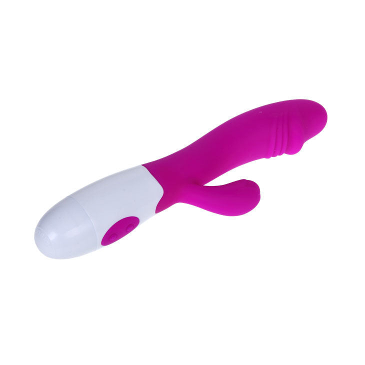 Vibromasseur Flirtation Snappy Lilas et Blanc - Pretty Love