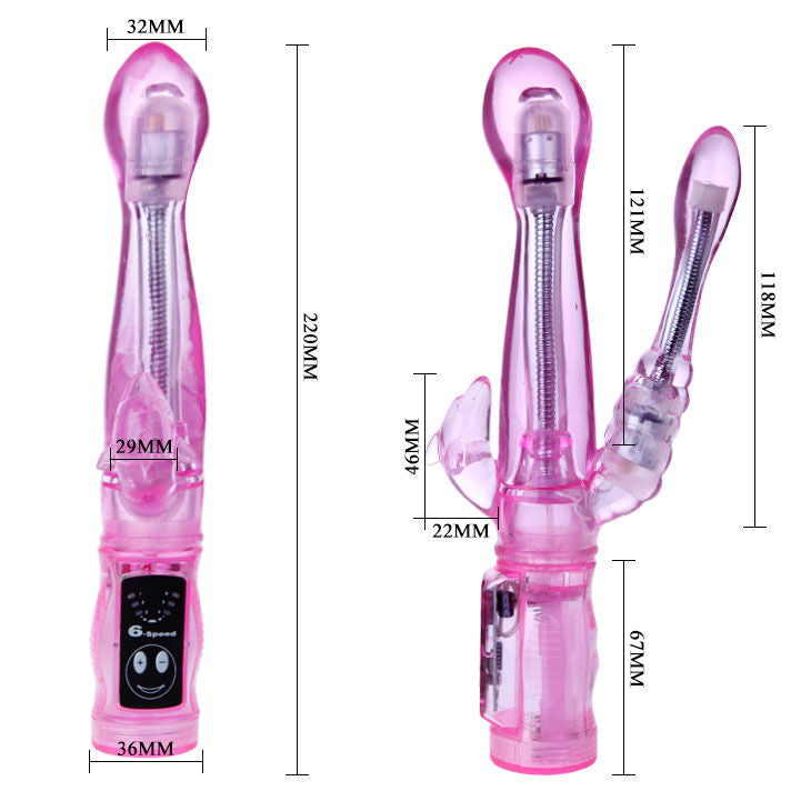 Baile - Vibromasseur avec Sitmulateur anal - Rose