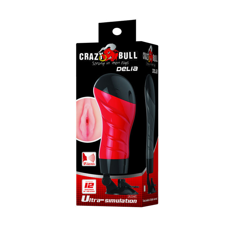 Masturbateur Vagin Crazy Bull avec Ventouse - Delia