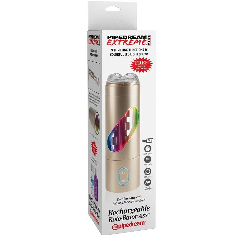 Masturbateur Rotatif Roto-Bator USB Transparent - Extreme Toyz