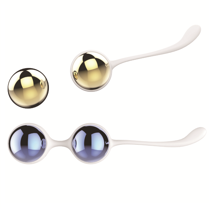 Nalone – Kit de 2 Perles de Kegel Or et Bleu – Périnée