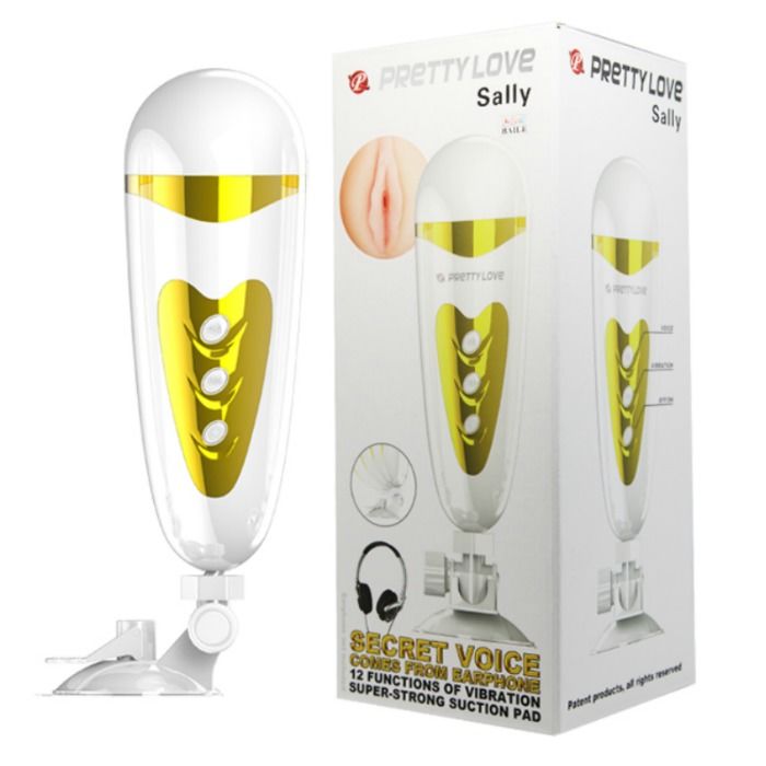 Masturbateur Masculin Sally Vibrant avec Son - Pretty Love