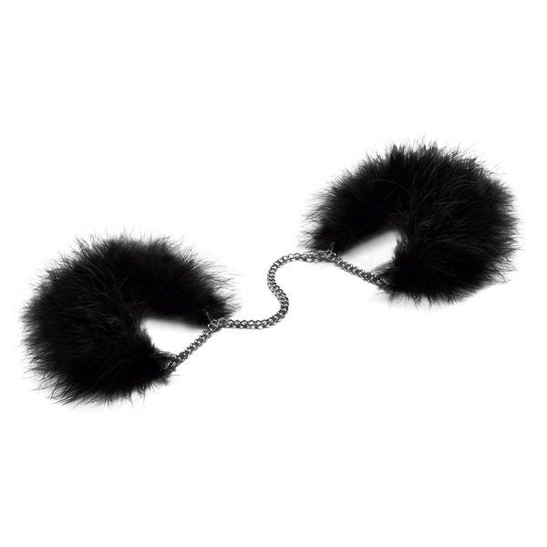 Bijoux Indiscrets - Menottes Plumes Za Za Zu - Noir