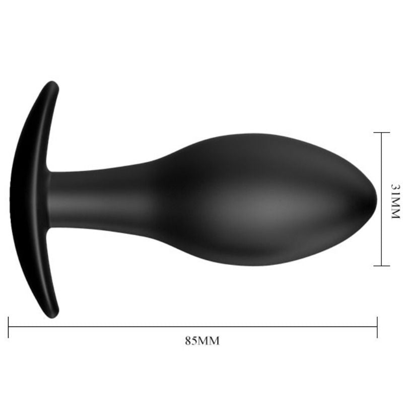 Plug Anal Pretty Love Ancre Silicone 8,5 cm Noir - Pretty Love