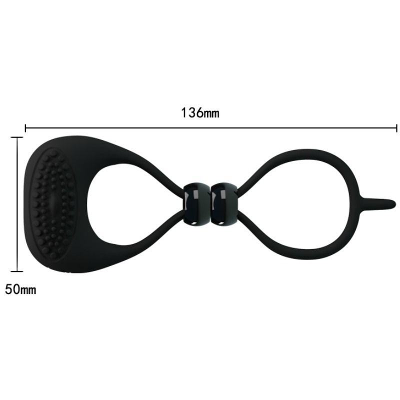 Anneau Pénien Vibrant Double Cockring - Pretty Love