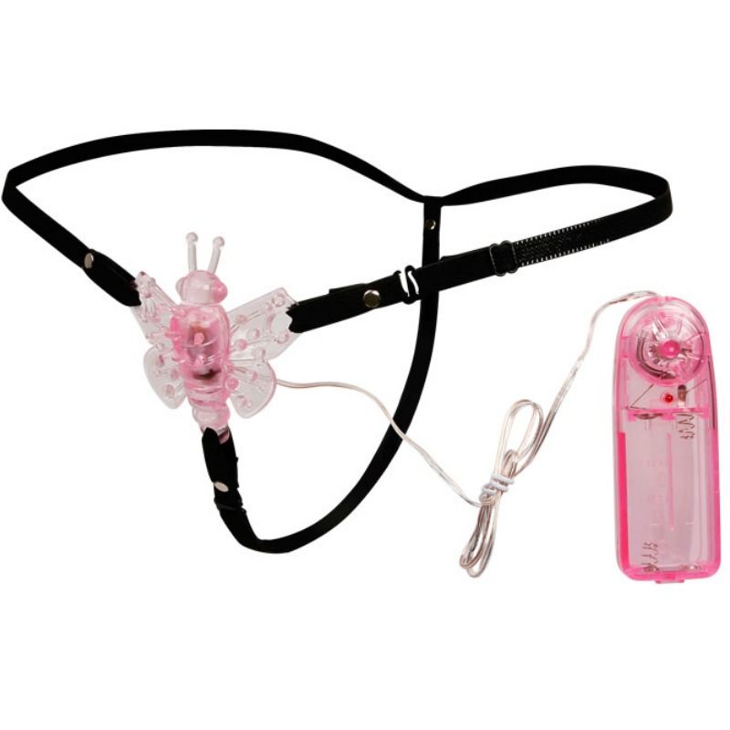 Baile - Harnais avec Vibro en Forme de Papillon pour Femme