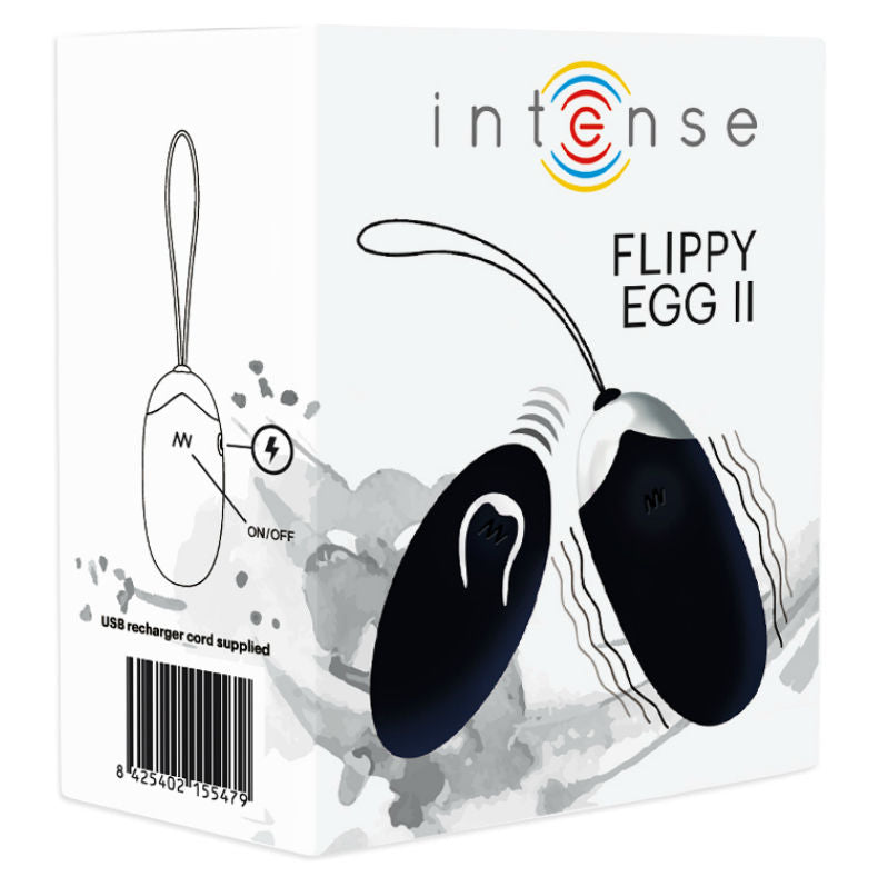Oeuf Vibrant Télécommandé Flippy 2 Noir - Intense