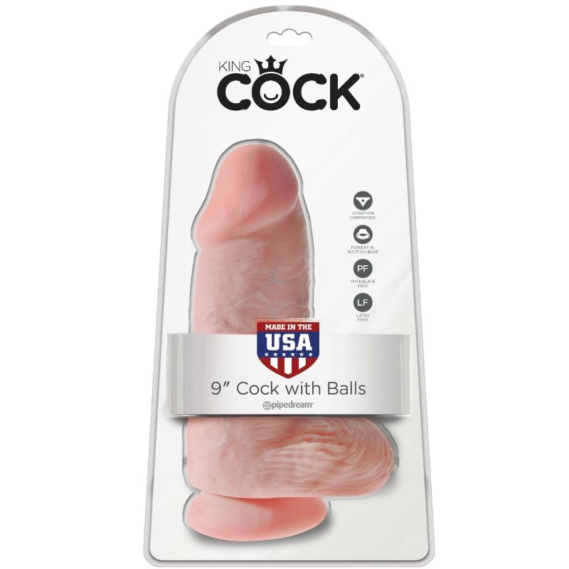 Gode Réaliste King Cock Ventouse 23cm Chair - Pipedream