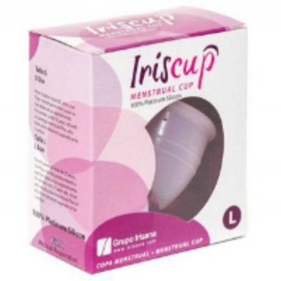 Coupe Menstruelle IrisCup Rose Taille L + Sac - IrisCup