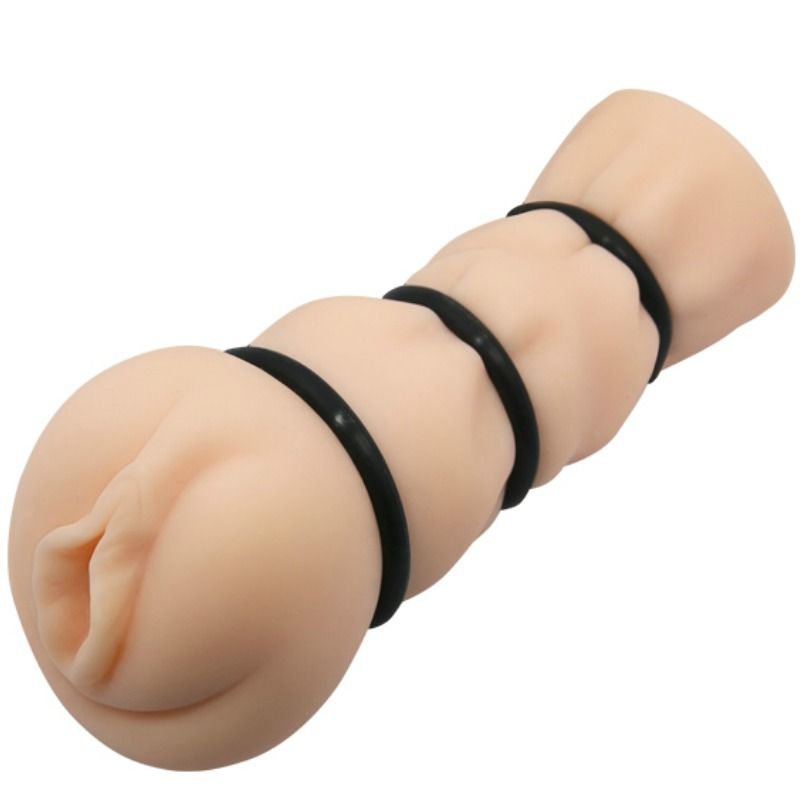 Masturbateur Vagin Texturé avec Anneaux - Crazy Bull