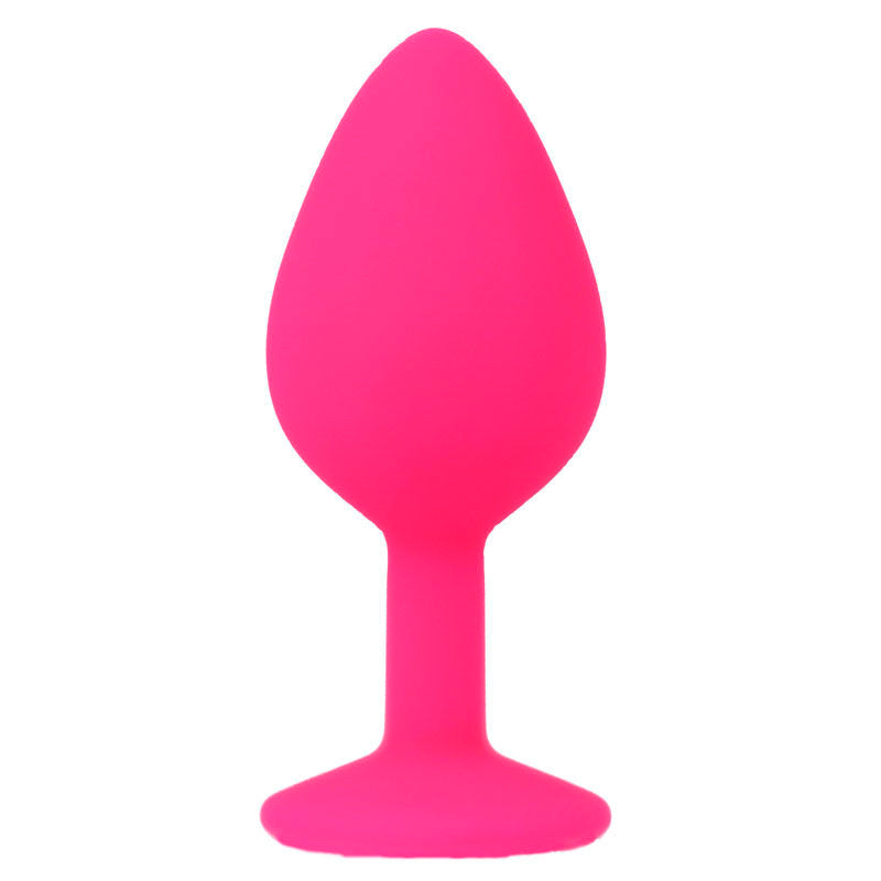 Plug Anal Intense Silicone Strass Fuchsia M - Intense