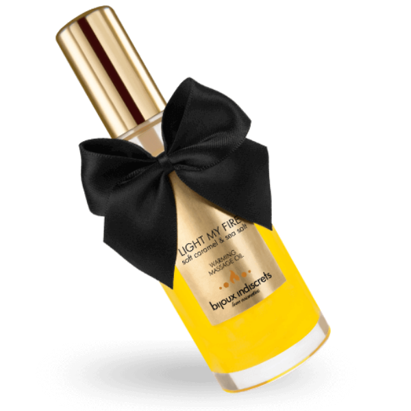 Bijoux Indiscrets - Huile de Massage Chauffante Light My Fire Caramel Salé