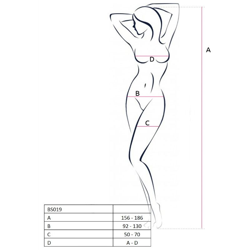 Body String Résille BS019 Noir Taille Unique - Passion