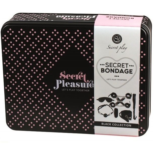 Secret Play - Coffret de Bondage Secret Pleasure - Noir