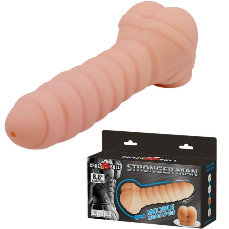 Manchon Pénien Vibrant Crazy Bull 21,8 cm - Crazy Bull