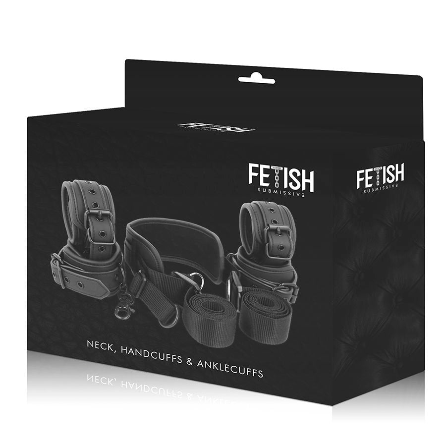 Fetish Submissive - Set Bondage avec Menottes Poignets & Chevilles