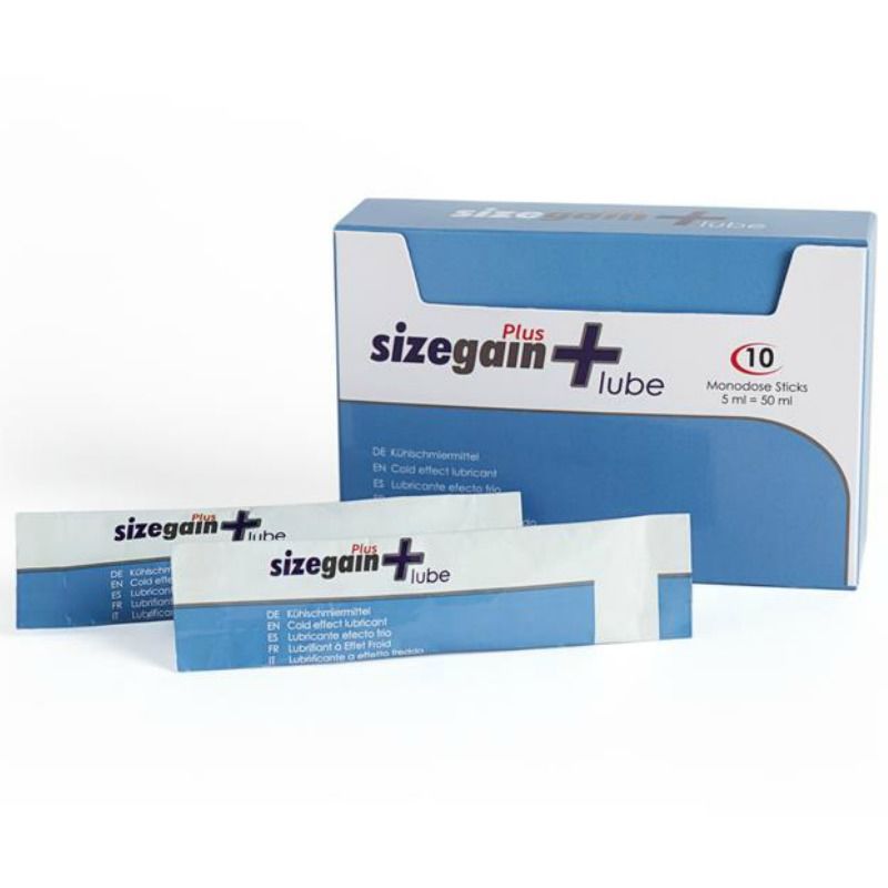 500Cosmetics - 10 Monodoses de Lubrifiant Eau Effet Froid Sizegain