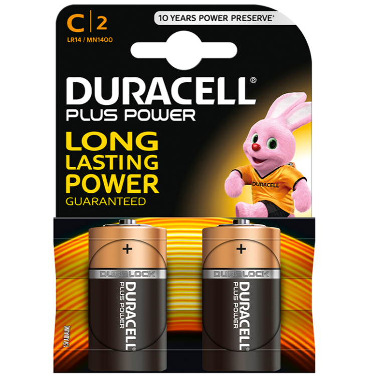Piles C LR14 Plus Power lot de 2 - Duracell - DURACELL
