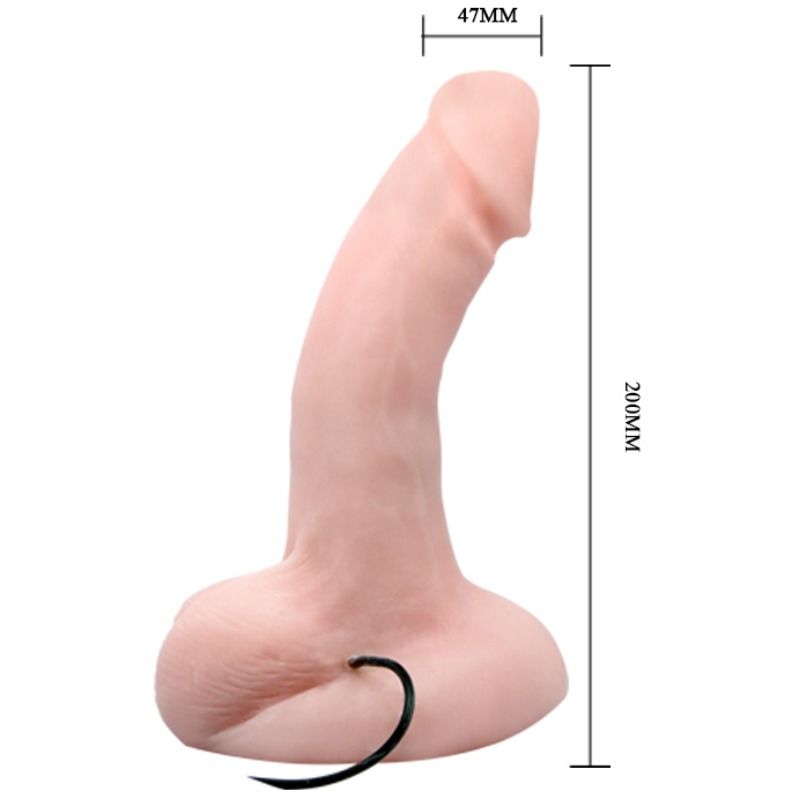 Baile - Gode Réaliste Vibrant Rotatif Imitation Peau - 20 cm