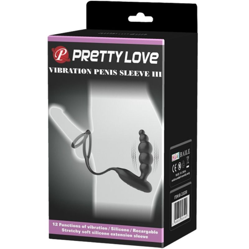 Anneau Pénien Vibrant avec Plug Prostatique - Pretty Love
