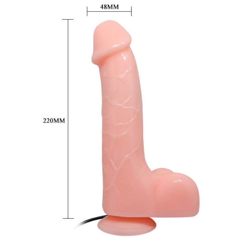 Baile - Gode Vibrant avec Ventouse Réaliste Barbara - 22 cm
