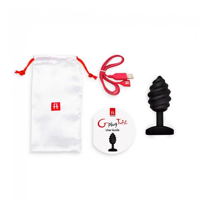 Plug Anal Vibrant Torsadé Gplug Twist Noir - Gvibe
