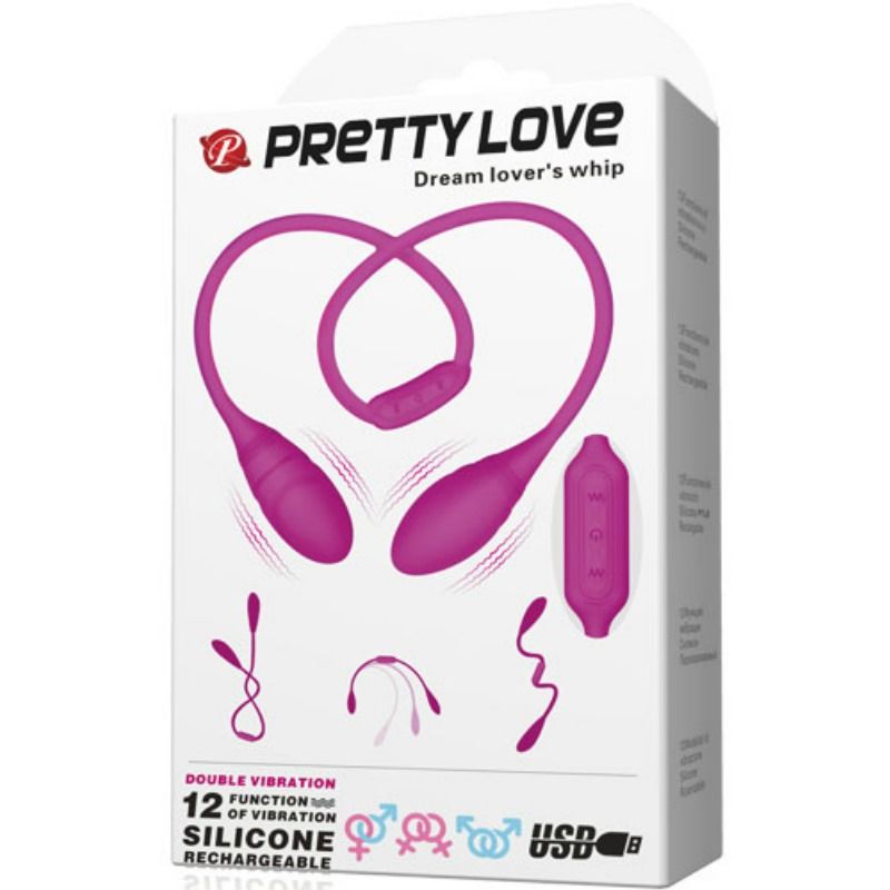 Fouet Vibrant Dream Lovers Whip Unisexe - Pretty Love