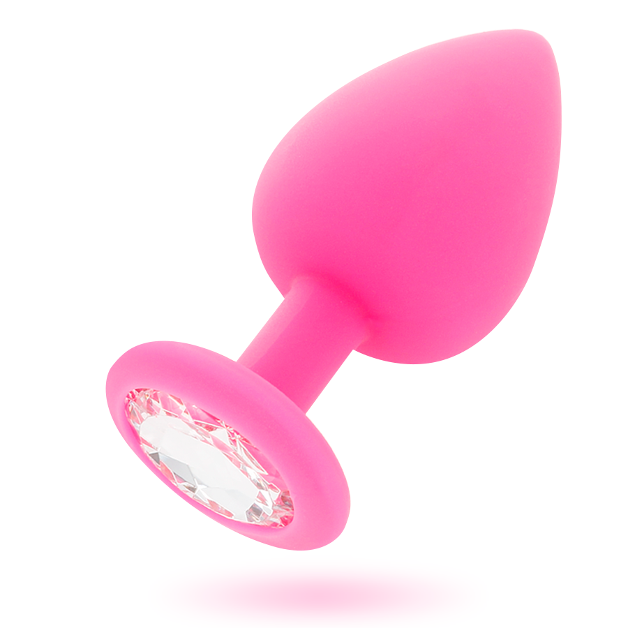 Plug Anal Intense Silicone Strass Fuchsia M - Intense