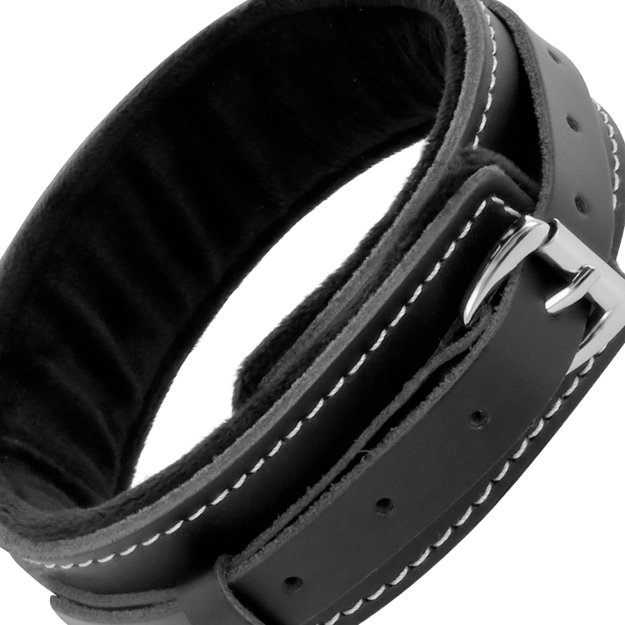 Collier de posture en cuir avec laisse - Darkness - Darkness