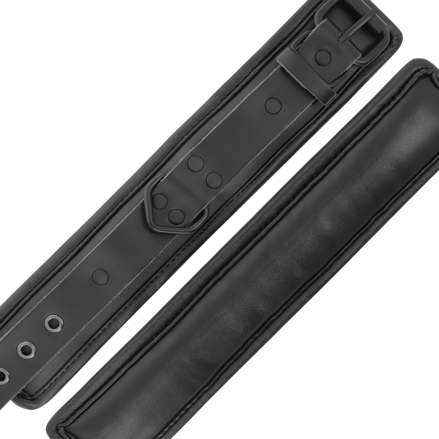 Darkness – Menottes de Cheville simili-cuir Noir