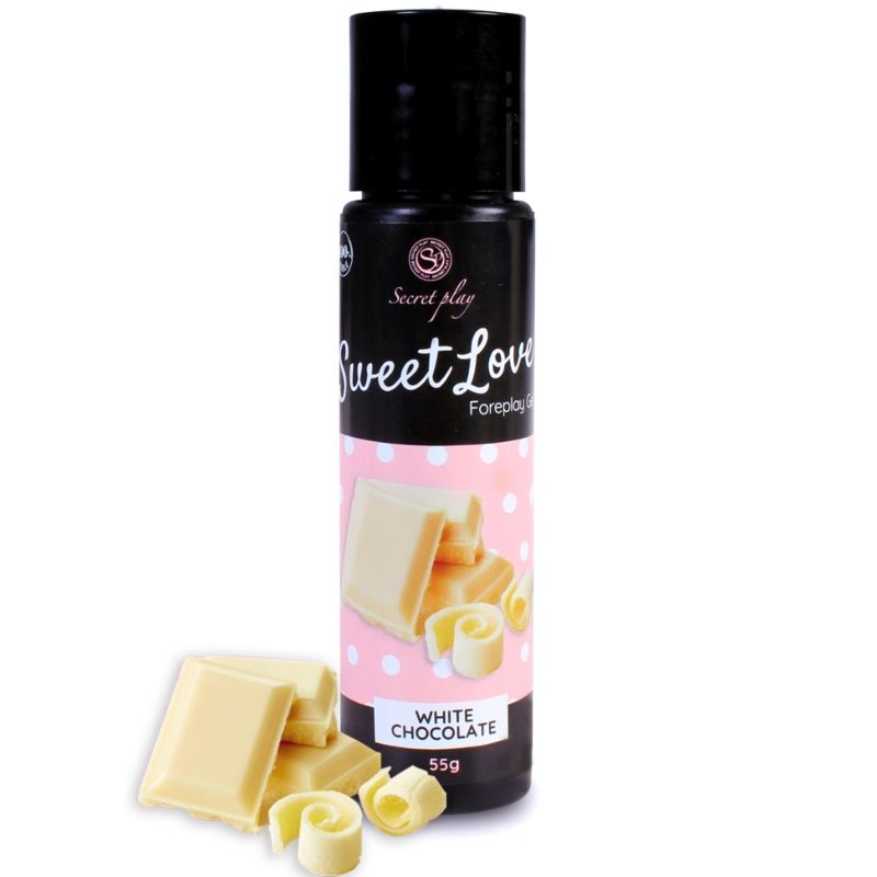 Secret Play - Gel Lubrifiant Comestible Chocolat Blanc - 60 ml