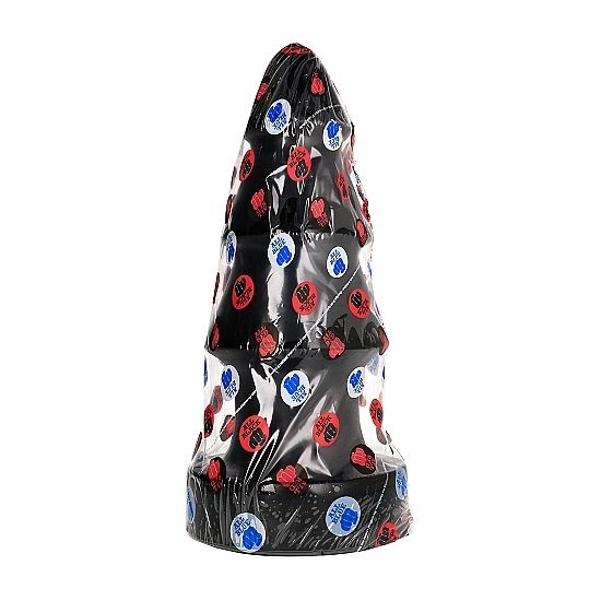 All Black - Gode XXL en forme de sapin Noël - 40 cm