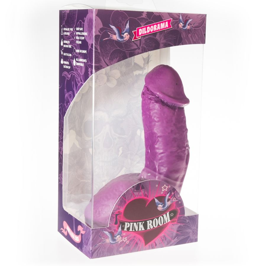 Pink Room - Dildo Ventouse Réaliste Violet / 17,5 cm