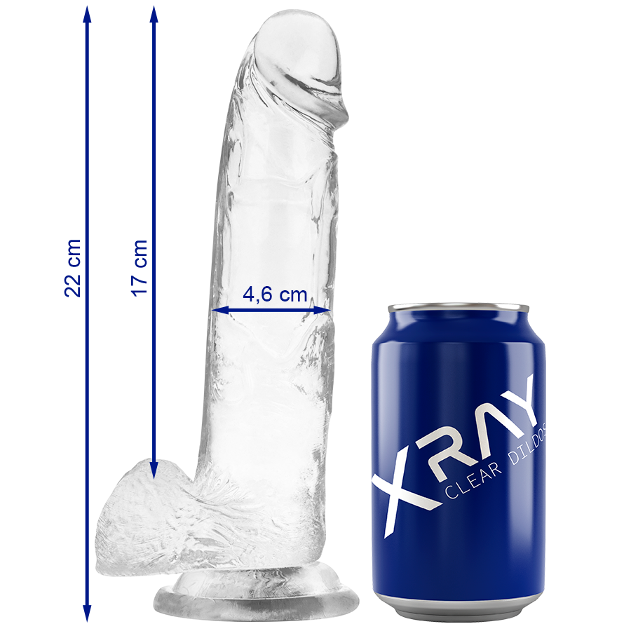 Gode Réaliste X Ray Clear Transparent 22cm - X Ray