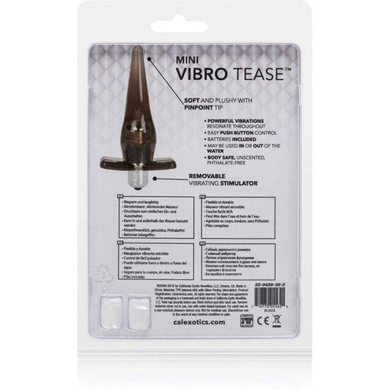 Plug Anal Vibrant Mini Vibro Tease Noir - CalExotics