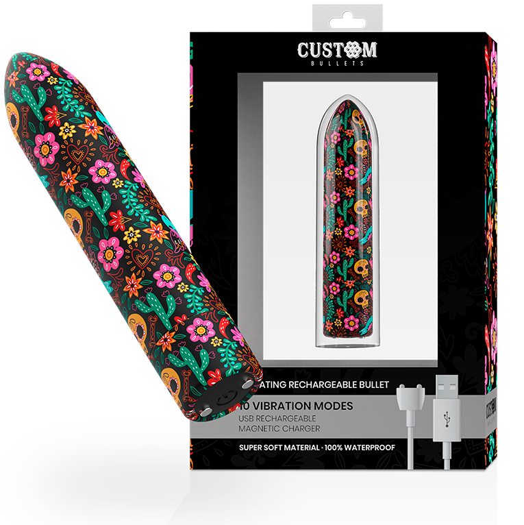 Balle vibrante florale rechargeable Custom Bullets - Custom - CUSTOM BULLETS