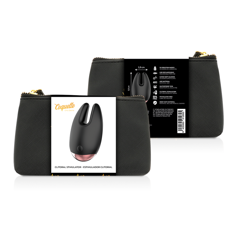 Stimulateur Clitoridien Chic Desire Noir/Or - Coquette