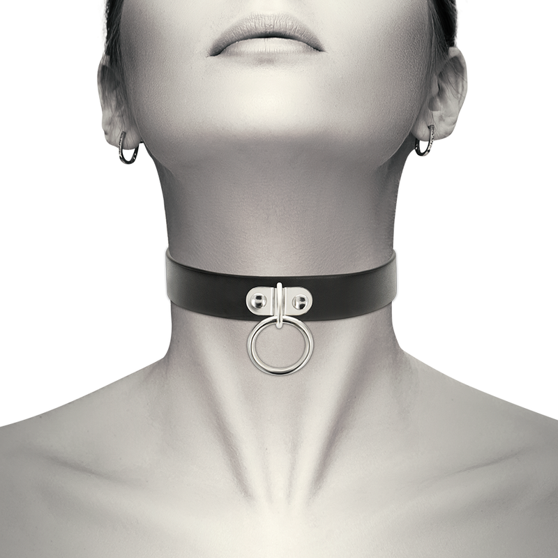 Collier Fétiche Cuir Vegan Réglable - Coquette Chic Desire