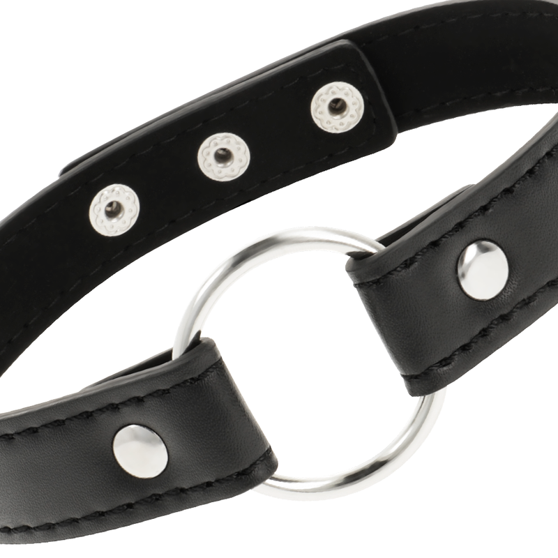 Collier Fétiche Cuir Vegan Réglable Noir - Coquette Chic Desire