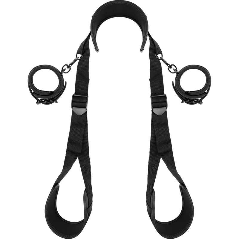 Fetish Submissive – Set de bondage avec menottes poignets et fixation pour jambes