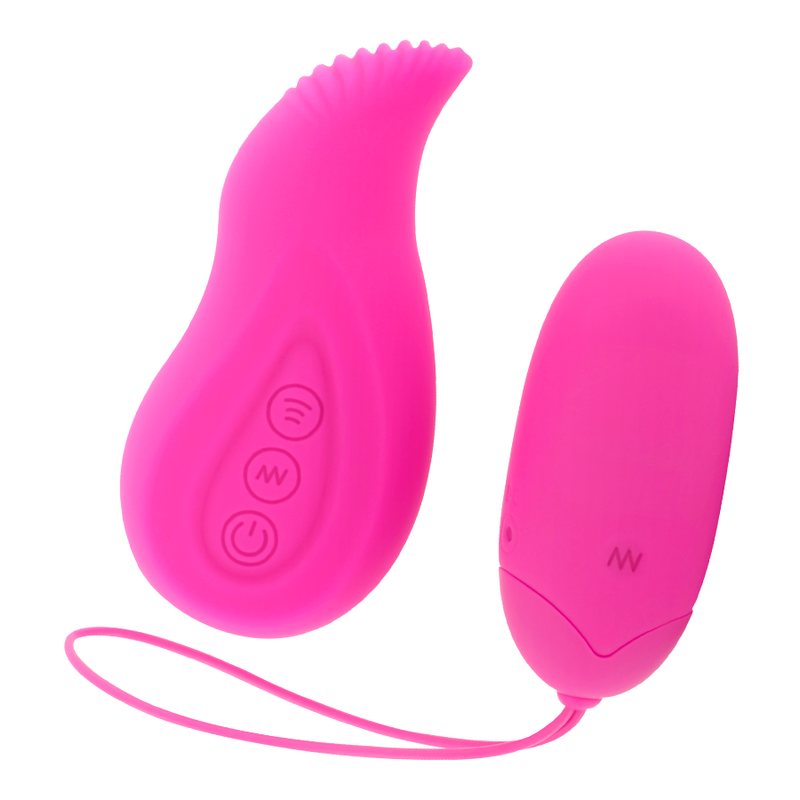 Moressa – Oeuf vibrant en silicone avec Télécommande – Rose