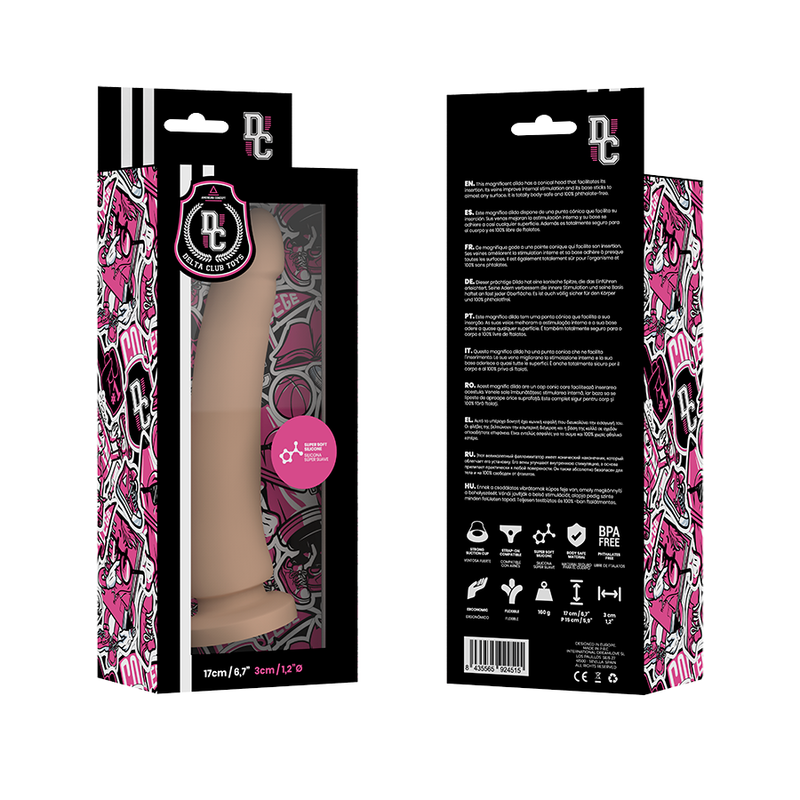 Gode Réaliste Silicone Médical 17cm - Delta Club