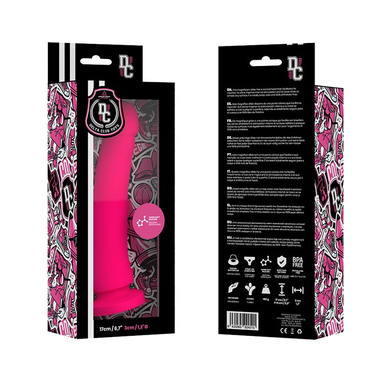 Gode Médical Silicone Rose 17 cm - Delta Club